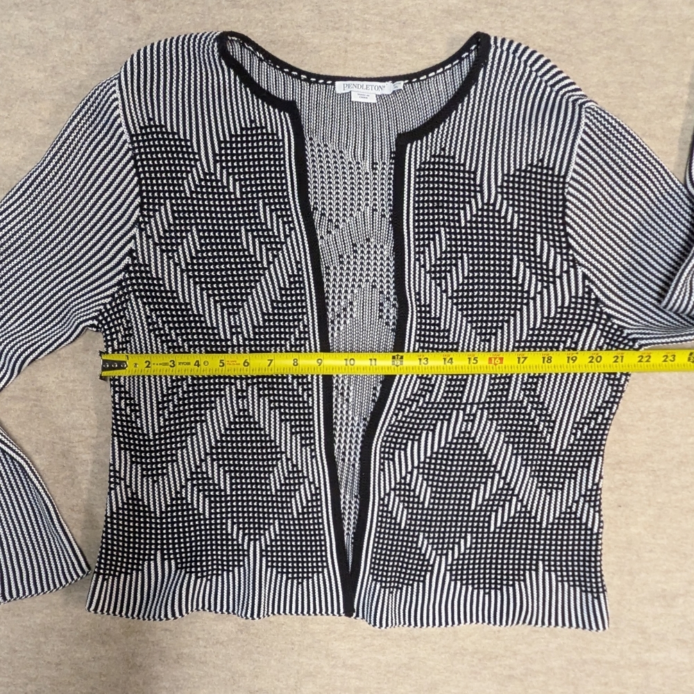 Pendleton Cotton Black & White Patterned Women's … - image 4